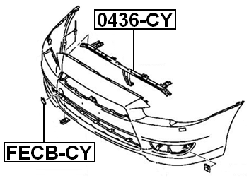 MITSUBISHI 0436-CY Technical Schematic