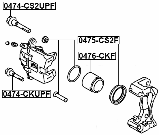 MITSUBISHI 0474-CS2UPF Technical Schematic