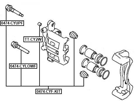 MITSUBISHI 0474-CYF-KIT Technical Schematic