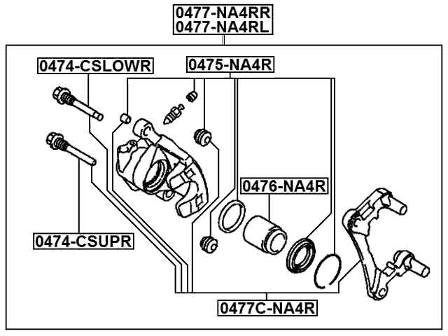 MITSUBISHI 0477C-NA4R Technical Schematic