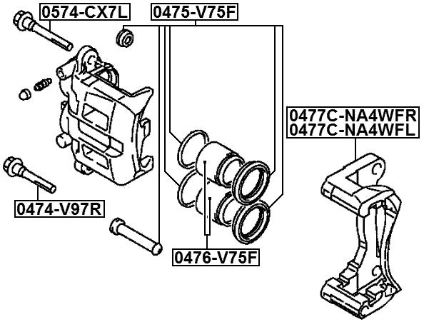 MITSUBISHI 0477C-NA4WFR Technical Schematic