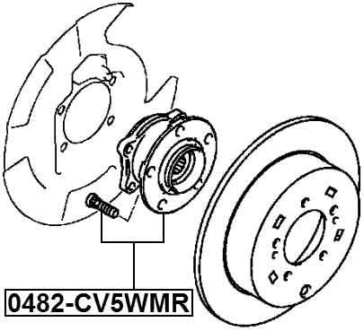 MITSUBISHI 0482-CV5WMR Technical Schematic