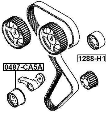 MITSUBISHI 0487-CA5A Technical Schematic