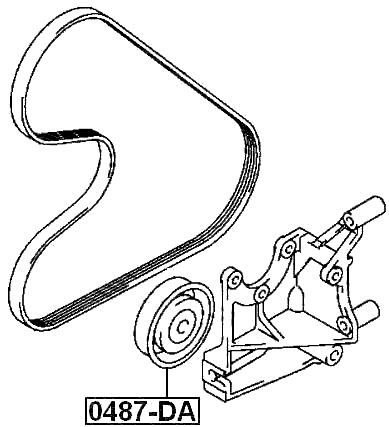 MITSUBISHI 0487-DA Technical Schematic