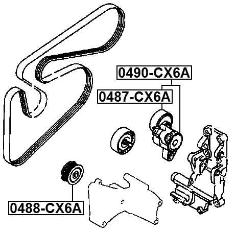 CITROEN 0488-CX6A Technical Schematic