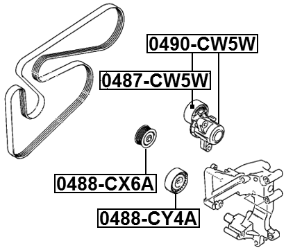 MITSUBISHI 0488-CY4A Technical Schematic