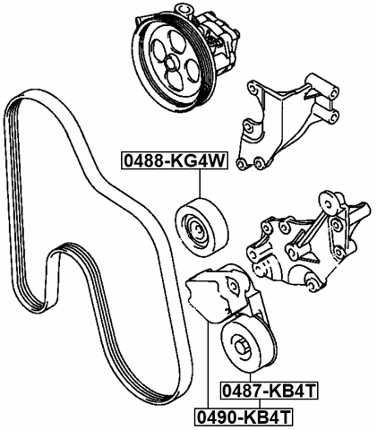 MITSUBISHI PAJERO/MONTERO  0488-KG4W Technical Schematic