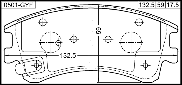 MAZDA 0501-GYF Technical Schematic