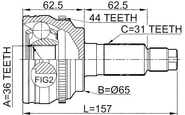 MAZDA 0510-CX7A44 Technical Schematic