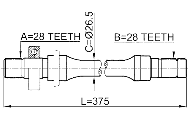 MAZDA 0512-626GE Technical Schematic