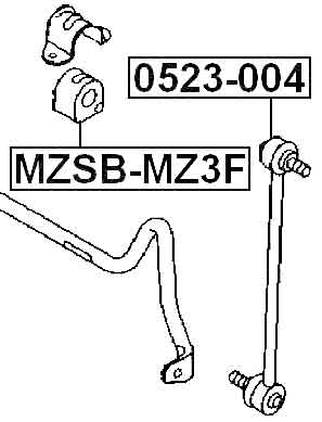 MAZDA 0523-004 Technical Schematic