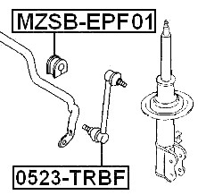 MAZDA 0523-TRBF Technical Schematic