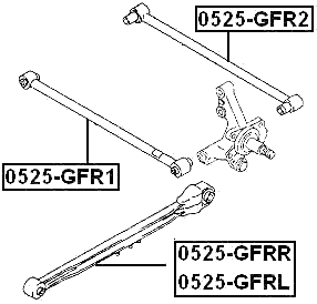 MAZDA 0525-GFRR Technical Schematic