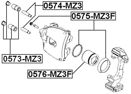 BMW 0574-MZ3 Technical Schematic