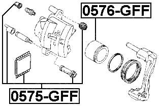 MAZDA 0575-GFF Technical Schematic