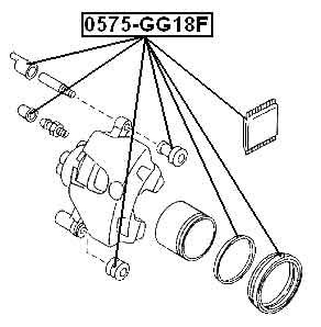 MAZDA 0575-GG18F Technical Schematic