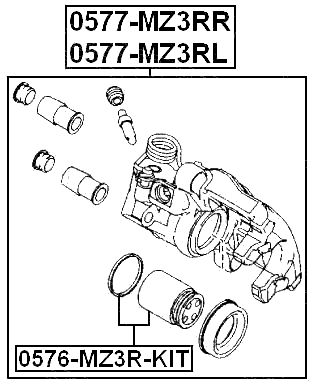 FORD 0577-MZ3RR Technical Schematic