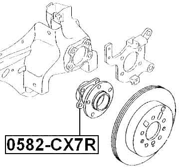 MAZDA 0582-CX7R Technical Schematic
