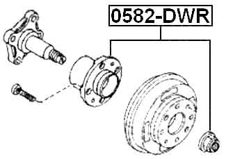 MAZDA 0582-DWR Technical Schematic