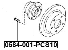 MAZDA 0584-001-PCS10 Technical Schematic
