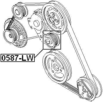 FORD 0587-LW Technical Schematic