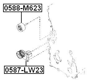 MAZDA 0587-LW23 Technical Schematic