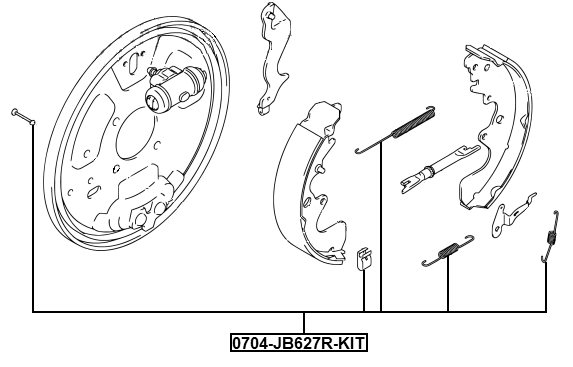 SUZUKI 0704-JB627R-KIT Technical Schematic