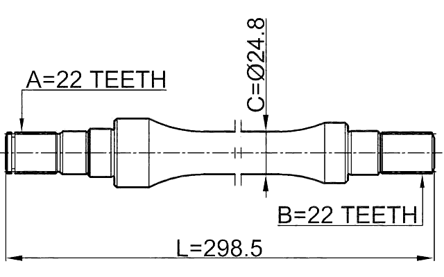 Febest 0712-BAL Technical Schematic