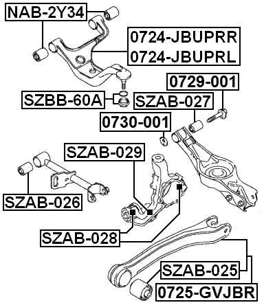 SUZUKI 0729-001 Technical Schematic