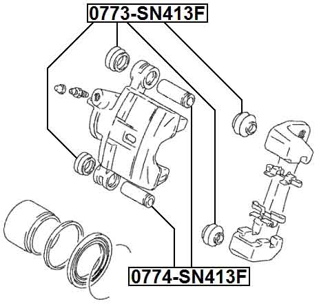 SUZUKI 0774-SN413F Technical Schematic