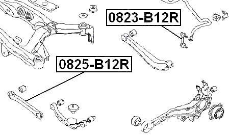 Febest 0823-B12R Technical Schematic