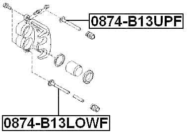 SUBARU 0874-B13UPF Technical Schematic