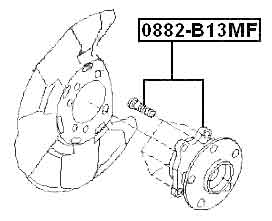 SUBARU 0882-B13MF Technical Schematic