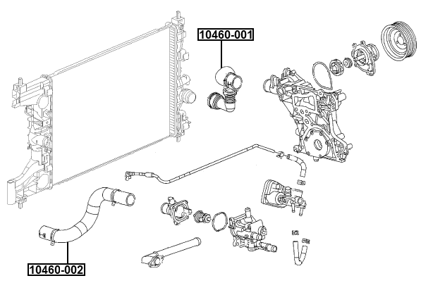 Febest 10460-001 Technical Schematic