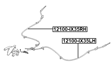 Febest 12100-IX35RH Technical Schematic