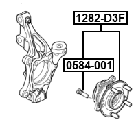 KIA 1282-D3F Technical Schematic