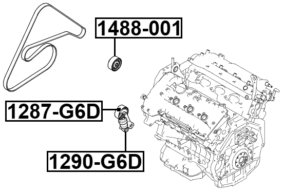 Febest 1290-G6D Technical Schematic