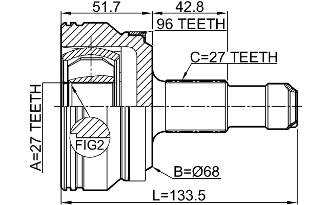 MERCEDES BENZ 1610-212A96R Technical Schematic