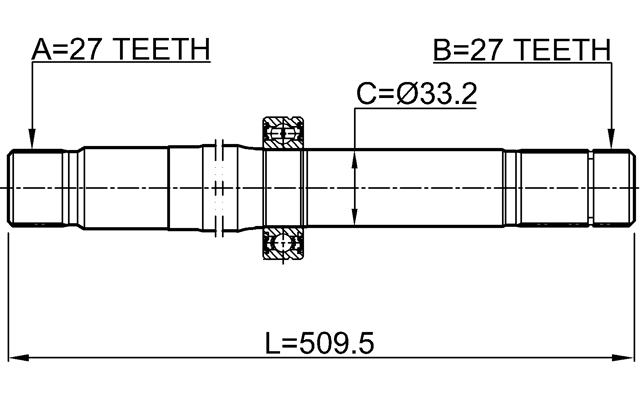MERCEDES BENZ 1612-222 Technical Schematic