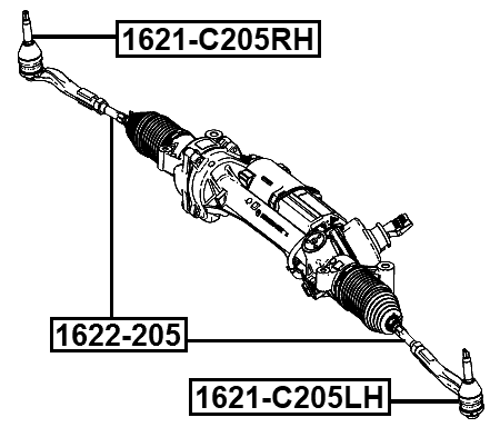 MERCEDES BENZ 1621-C205RH Technical Schematic