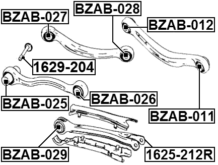 MERCEDES BENZ 1629-204 Technical Schematic