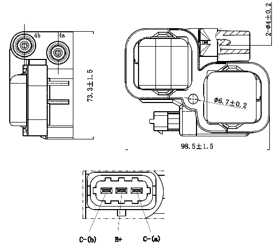 MERCEDES BENZ 16640-002 Technical Schematic