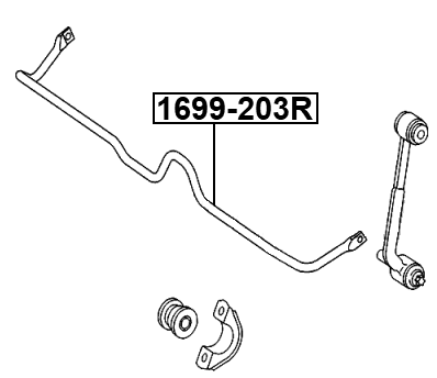 MERCEDES BENZ 1699-203R Technical Schematic