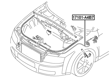 AUDI 17101-A4B7 Technical Schematic