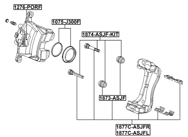 Febest 1877C-ASJFL Technical Schematic