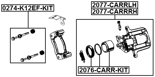 DODGE 2076-CARR-KIT Technical Schematic