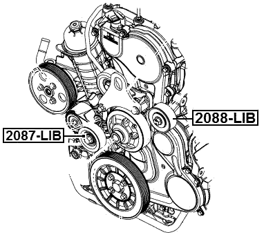 KIA 2087-LIB Technical Schematic