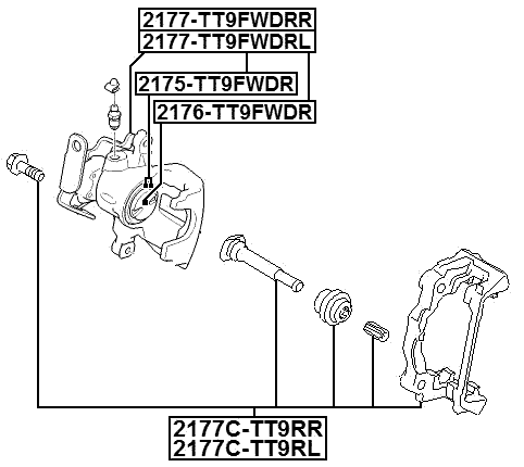 FORD 2176-TT9FWDR Technical Schematic