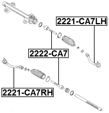 KIA 2221-CA7LH Technical Schematic