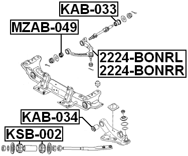 KIA 2224-BONRR Technical Schematic